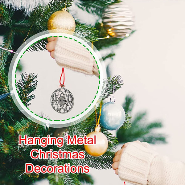 Metall DIY Craft Hanging Decoration, DIY håndlagde ornamenter, G