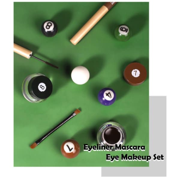 Mascara och Eyeliner Set Vattentät Kladdfri Ögonmakeup Set för Kvinnor A