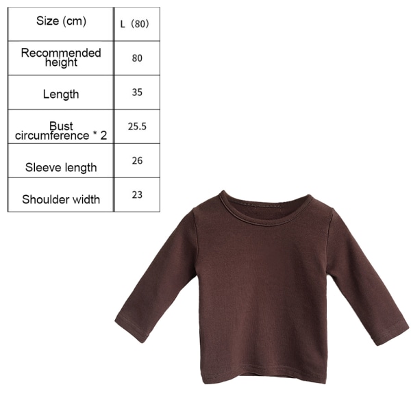 Children's long sleeved t-shirt round neck cotton children's t-s