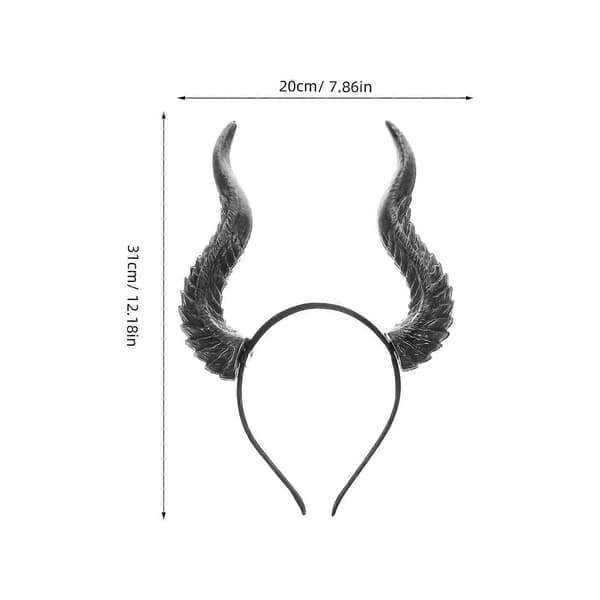 Halloween Halloween Horn Pannebånd med avtakbare sølvhorn A