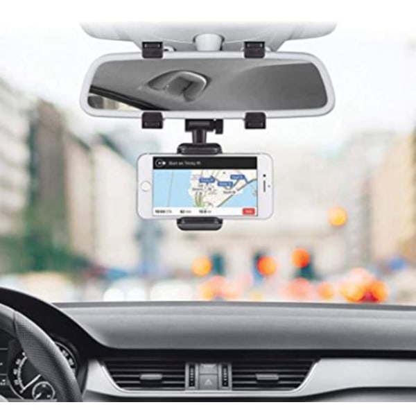 Mobiltelefonhållare backspegel bilbackspegelhållare för smartphone, bilmobilhållare spegel mobiltelefonhållare hållare,