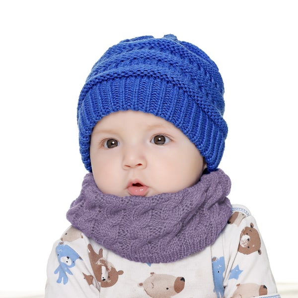 Lasten talven lämpimät asusteet uusi neulottu huivi 0-2 v