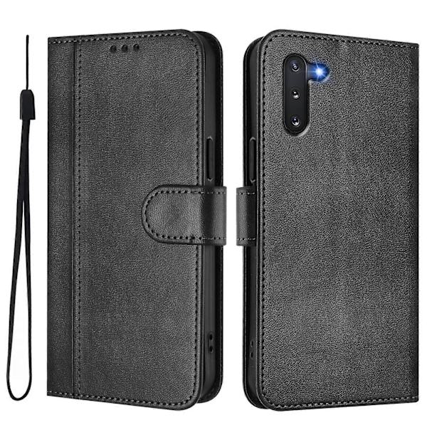Linjeskarvspänne Retro Läderfodral för telefon (för Samsung Galaxy Note10)