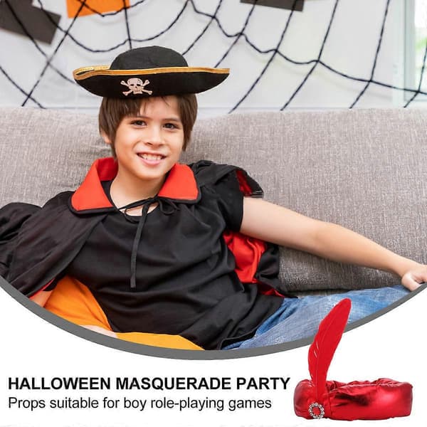 Hatt för att bära 1 st arabisk prins Halloween-festmössa A