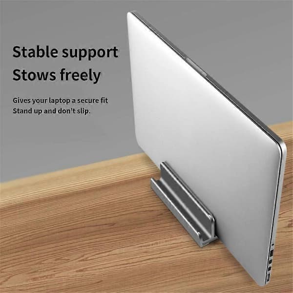 Vertikal bærbar stativholder for MacBook Air Pro Sammenleggbart aluminiumsstativ for bærbar PC