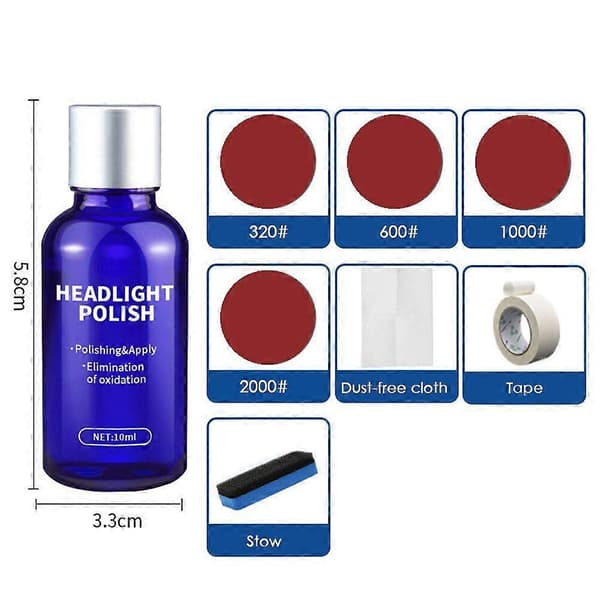 30 ml billys restaurering poleringssett frontlys reparasjonssett billys linse