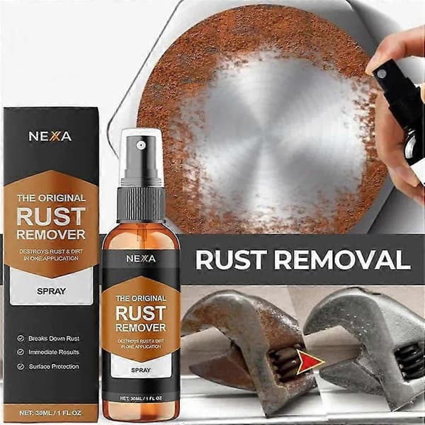 NEXA Rustfjerner Spray Hurtigvirkende Multi-overflaterenser | Fjerner rust, 50 ml (3 stk) A