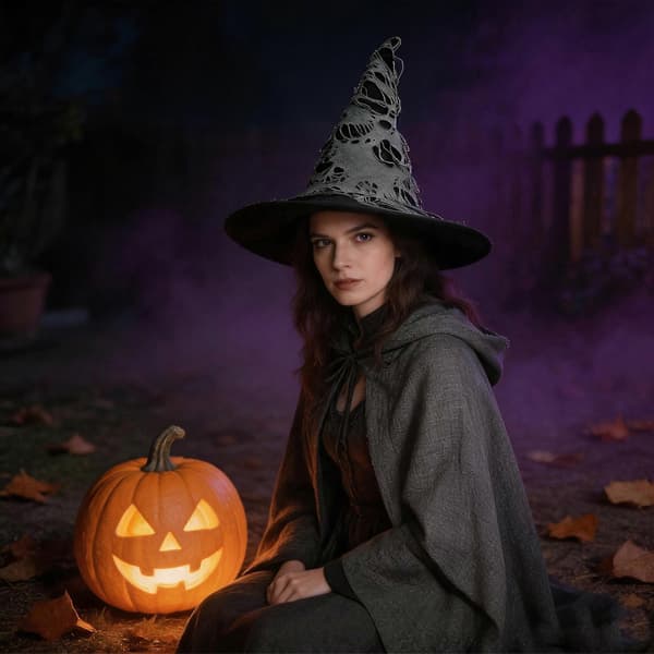 1 stk Halloween heksehatt trollmannhetter hekser heksehatt til Halloween festdekorasjon trollmann cosplay kostyme tilbehør S A