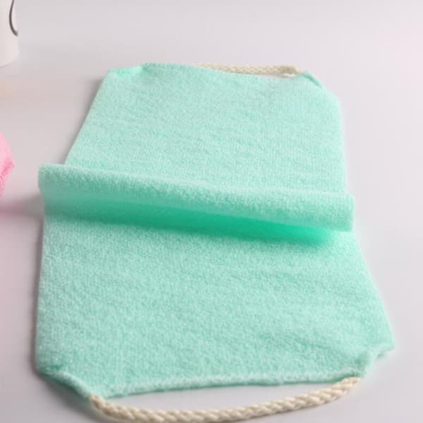 Lång remsa exfolierande handduk töjbar badskrubbhandduk duschtillbehör A