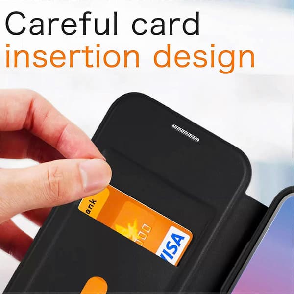 For iPhone 15 Pro-deksel RFID-blokkerende TPU+akryl+PU-skinntelefondeksel A