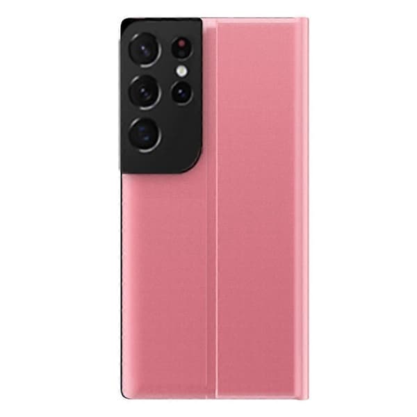 Til Samsung Galaxy S21 Ultra 5G View Window Telefoncover PU Læder Stand Etui A