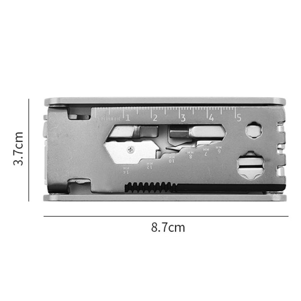 Multifunktionsverktyg med ljus rostfritt stål multifunktion