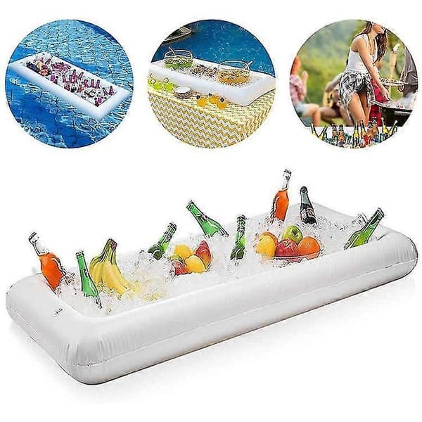 Starlight-pool flydende bakke, PVC flydende ølholder, oppustelig buffetbakke A