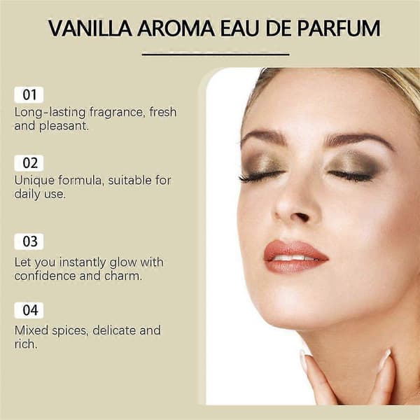 Vanilje Rig Parfume 30ml, Langvarig Sød Vanilje & Cedertræ Duft, Ideel Gave til Enhver Lejlighed (2 stk)