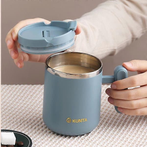 450ML Kaffemugg Rostfritt Stål Termosmugg Dubbelvägg Isolerad Mugg Hemmakontor