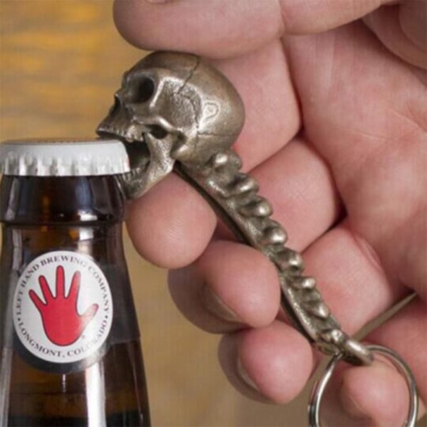 Skull Beer Soda Drink Legering Flaskeåpner Enkel Creative