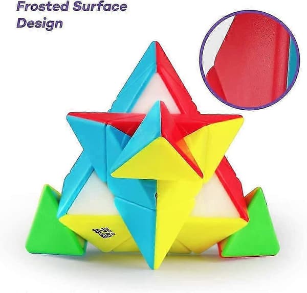 Qiming Pyramid Speed Cube Tarraton Kolmio Kuutio 3x3 Palapeli A