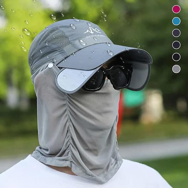 Unisex infällbar brätte basebollkeps UV-skydd bekväm solhatt för utomhusaktiviteter A