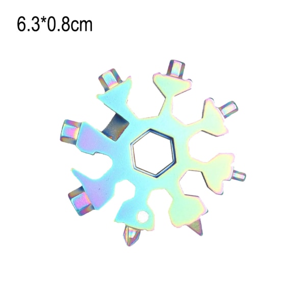 18-i-1 snefnug multiværktøj, rustfrit kompakt bærbart