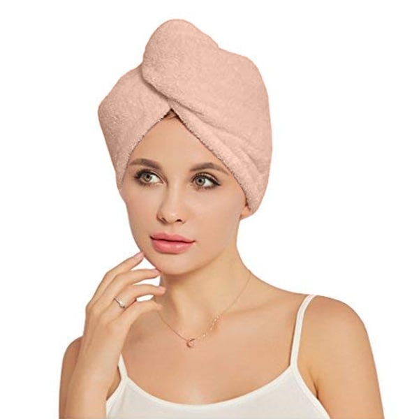 3-pakkaus naisten pehmeä suihkuhiustenkuivauspyyhe Twist Hair Turban Wrap