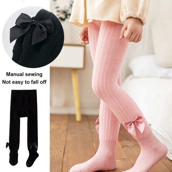 Vintertights for små jenter, ugjennomsiktige tights, elastiske varme tights,