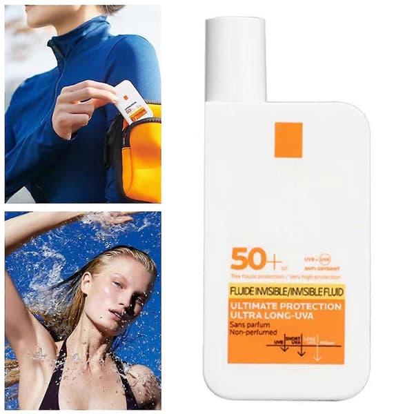Ultralätt, skonsam, vatten- och svettresistent solkräm SPF 50, bärbart UV-skydd, 50 ml SP A