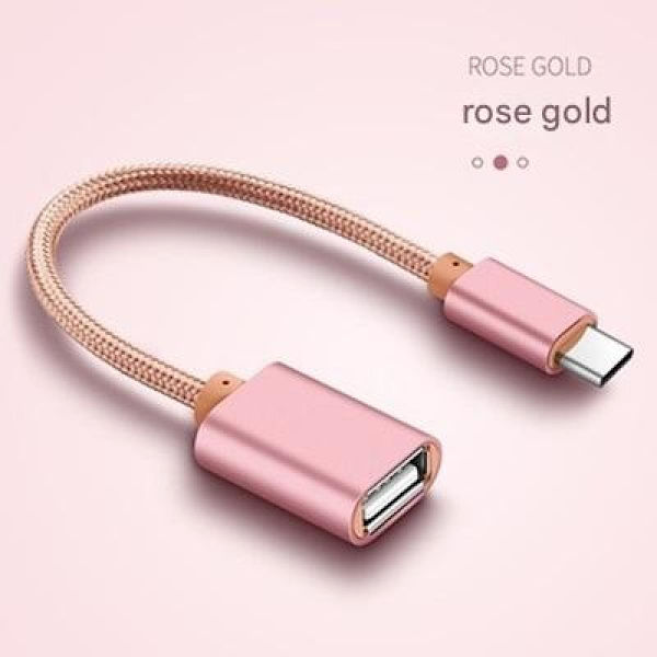 USB Typ - C till USB 3.1 Gen 1 Hona Adapter - Roséguld