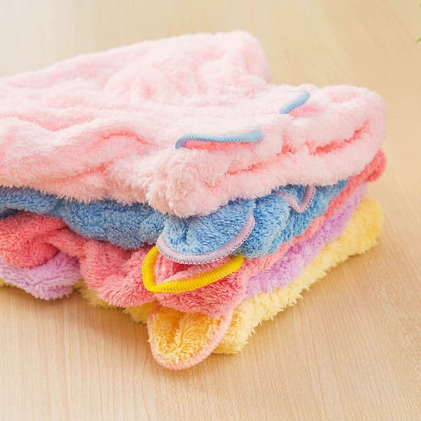 Hårhåndklæde-wrap Mikrofiber Hurtigtørrende Hætte til Langt Hår Hurtigt Absorberende Turban til Kvinder A