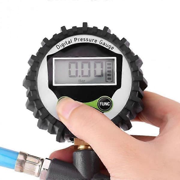Auto Bil Cykel Motor Bil Däcktrycksmätare Däcktryckspistol Mätområde 0-220psi