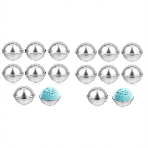 16 stk. badebombeforme 6,5 cm DIY metal badebombe håndværksform A