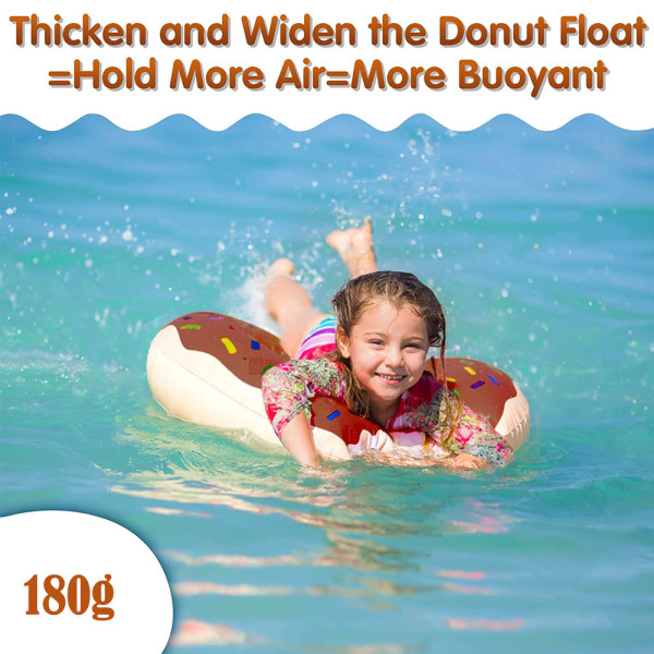 Donut Swim Ring , Sjovt Pool Ring Legetøj til Swimming Pool Party