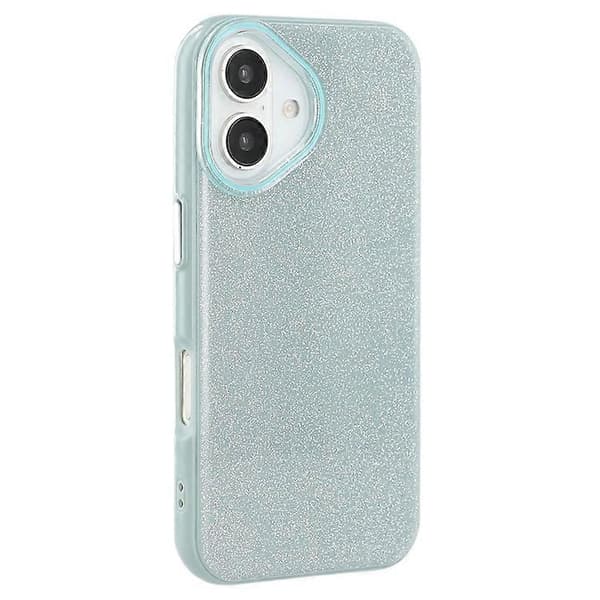 Kompatibel med iPhone 16-deksel Glitterdesign IMD TPU + PC Telefonbakdeksel Grønn