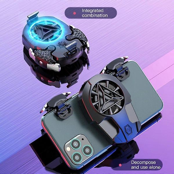 Universal mobiltelefon USB-spilkøler system køleventilator gamepad holder stativ radiator