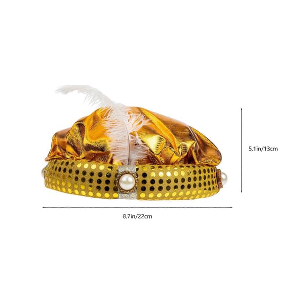 Hatt i arabisk stil för vuxna barns Halloweenfestföreställning A