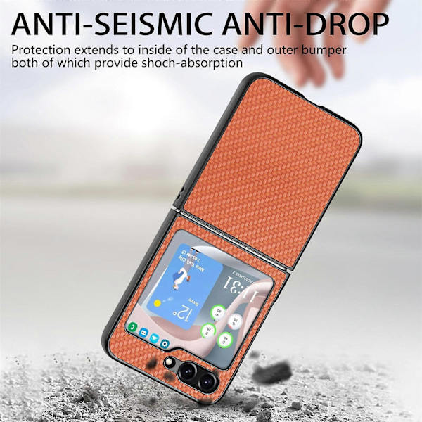 Kolfiber vikbart telefonfodral för Samsung Galaxy Z Flip5