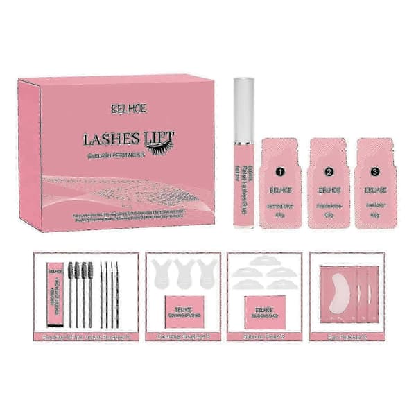 Lash Lift Kit med skonsam formula för alla fransar - Enkel applicering, långvarig A