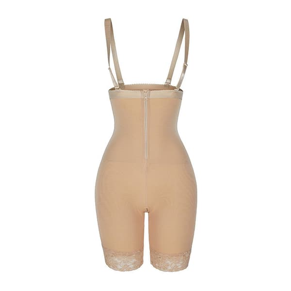 Damers One Piece Shapewear Lår Slimmer Mage Kontroll Body Shaper A