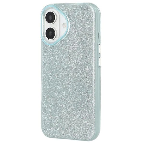 Kompatibel med iPhone 16-deksel Glitterdesign IMD TPU + PC Telefonbakdeksel Grønn