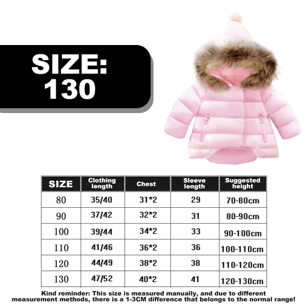 Baby boys girls hooded snow suit Winter warm fur collar hooded d