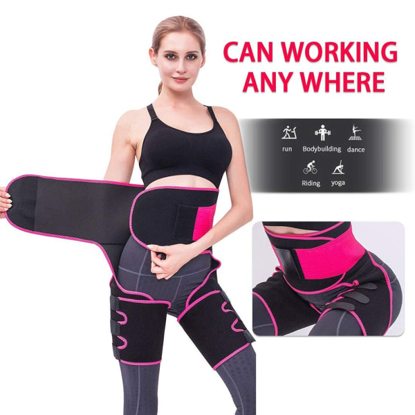 Waist Trainer  Weight Loss Wear 3 in 5 Waist and Thigh Trimmer