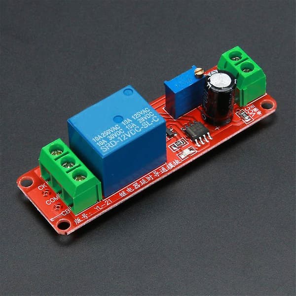 12V viivemoduuli viiveaikakytkin auton sähkölaitteille NE555 A