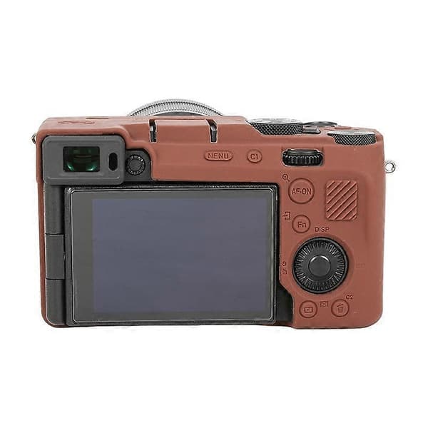 Blankt blødt silikone beskyttelsesetui Kaffe til Sony ILCE-7CM2 / A7C II / A7CR