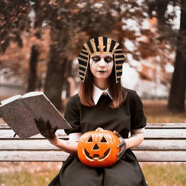 Egyptisk hatt Halloween hodeplagg for voksne Cosplay dekorasjon A