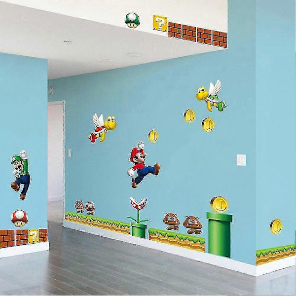 Super Mario Väggdekal, Dekaler för Barnkammare och Sovrum A