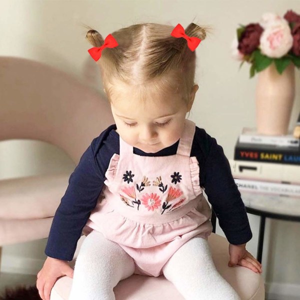 40 st 2 tum Baby Girls Hår Bågar Slips Mini Boutique Elastisk H
