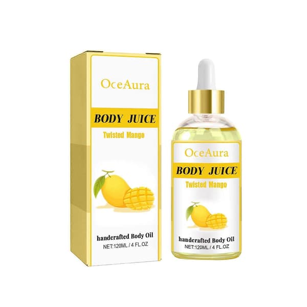 Fugtgivende Mango Kropsolie til Blød, Elastisk Hud Dyb Fugt & Afslappende Massage (120ml) A