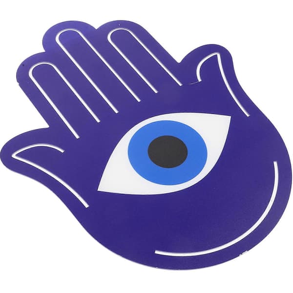 Mørkeblå Evil Sticker Akryl Vægkunst Indretning Til Soveværelse 1-pak A