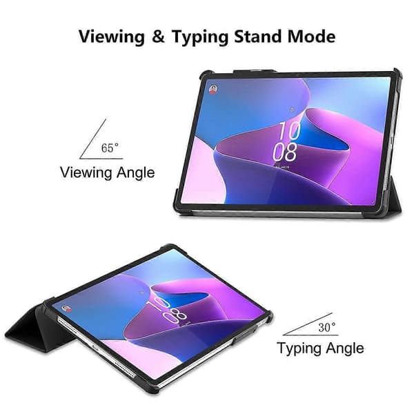 Til Lenovo Tab P11 Pro Gen2 11,2 tommer 2022 ENKAY Tri-fold Custer Texture Læder Stand Smart Cover