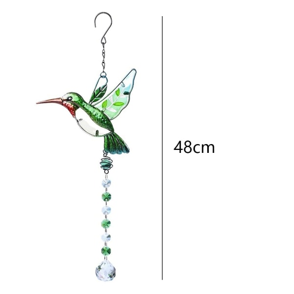 Hummingbird Crystal koristeellinen auringonsieppaaja, kodin sisustus,