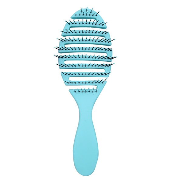 Böjd ventilerad hårborste Detangle-borste med nylon